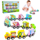 Trem Veículos Magnético de Madeira