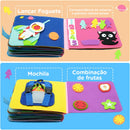 Montessori Busy Book – Livro Sensorial de Atividades com 18 Atividades