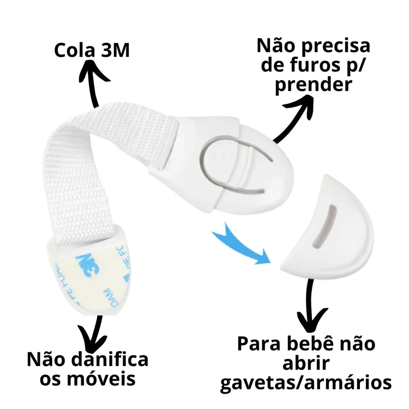 Kit 20 Fechadura Gaveta Porta Armário Proteção Segurança