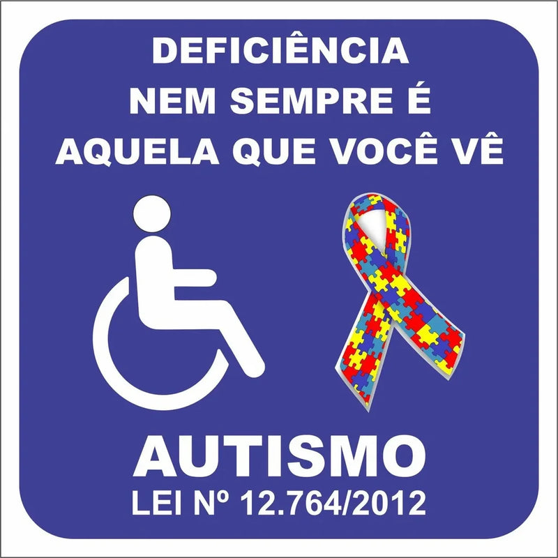 Adesivo Autismo 5 pcs