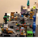 Bloco de Montar Minecraft - Caverna da Montanha +500 peças e 18 Bonecos Brinde!