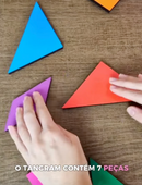 Tangram de Madeira – Quebra-Cabeça Geométrico Tradicional